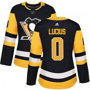 Cruz Lucius Pittsburgh Penguins Adidas Women's Authentic Home Jersey (Black)