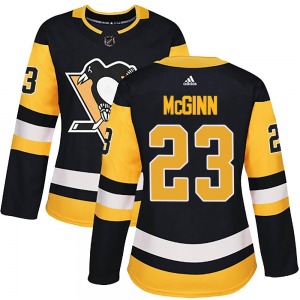 Brock McGinn Pittsburgh Penguins Adidas Women's Authentic Home Jersey (Black)