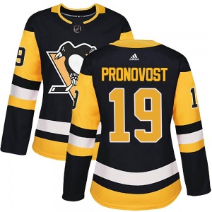 Jean Pronovost Pittsburgh Penguins Adidas Women's Authentic Home Jersey (Black)