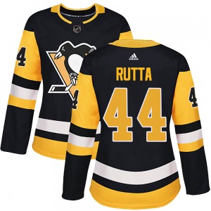Jan Rutta Pittsburgh Penguins Adidas Women's Authentic Home Jersey (Black)