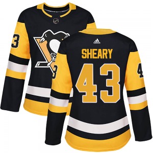 Conor Sheary Pittsburgh Penguins Adidas Women's Authentic ized Home Jersey (Black)