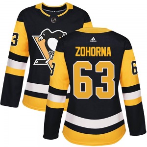 Radim Zohorna Pittsburgh Penguins Adidas Women's Authentic Home Jersey (Black)