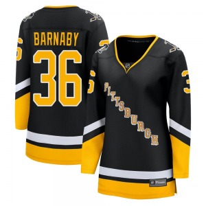 Matthew Barnaby Pittsburgh Penguins Fanatics Branded Women's Premier 2021/22 Alternate Breakaway Player Jersey (Black)