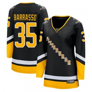 Tom Barrasso Pittsburgh Penguins Fanatics Branded Women's Premier 2021/22 Alternate Breakaway Player Jersey (Black)