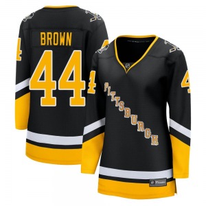 Rob Brown Pittsburgh Penguins Fanatics Branded Women's Premier 2021/22 Alternate Breakaway Player Jersey (Black)