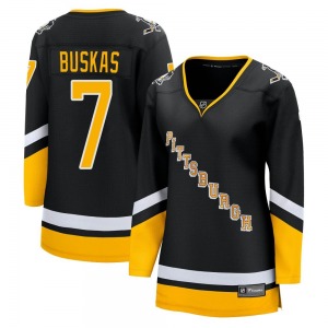 Rod Buskas Pittsburgh Penguins Fanatics Branded Women's Premier 2021/22 Alternate Breakaway Player Jersey (Black)