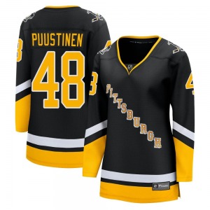 Valtteri Puustinen Pittsburgh Penguins Fanatics Branded Women's Premier 2021/22 Alternate Breakaway Player Jersey (Black)