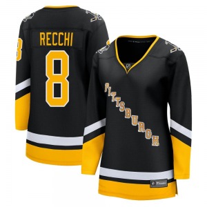 Mark Recchi Pittsburgh Penguins Fanatics Branded Women's Premier 2021/22 Alternate Breakaway Player Jersey (Black)