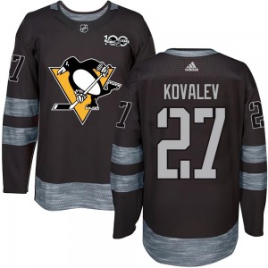 Alex Kovalev Pittsburgh Penguins Youth Authentic 1917-2017 100th Anniversary Jersey (Black)