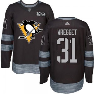 Ken Wregget Pittsburgh Penguins Youth Authentic 1917-2017 100th Anniversary Jersey (Black)