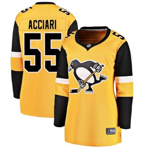 Noel Acciari Pittsburgh Penguins Fanatics Branded Women's Breakaway Alternate Jersey (Gold)