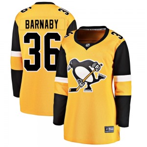 Matthew Barnaby Pittsburgh Penguins Fanatics Branded Women's Breakaway Alternate Jersey (Gold)
