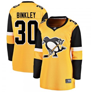 Les Binkley Pittsburgh Penguins Fanatics Branded Women's Breakaway Alternate Jersey (Gold)