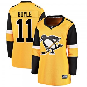 Brian Boyle Pittsburgh Penguins Fanatics Branded Women's Breakaway Alternate Jersey (Gold)