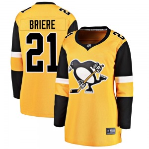 Michel Briere Pittsburgh Penguins Fanatics Branded Women's Breakaway Alternate Jersey (Gold)