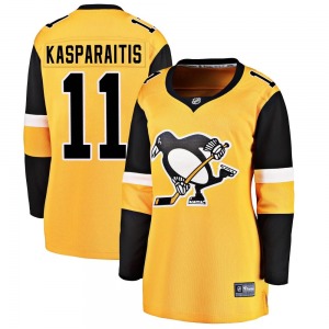 Darius Kasparaitis Pittsburgh Penguins Fanatics Branded Women's Breakaway Alternate Jersey (Gold)