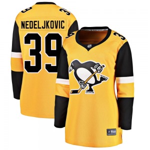 Alex Nedeljkovic Pittsburgh Penguins Fanatics Branded Women's Breakaway Alternate Jersey (Gold)
