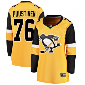 Valtteri Puustinen Pittsburgh Penguins Fanatics Branded Women's Breakaway Alternate Jersey (Gold)