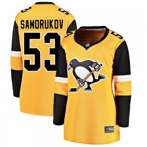 Dmitri Samorukov Pittsburgh Penguins Fanatics Branded Women's Breakaway Alternate Jersey (Gold)