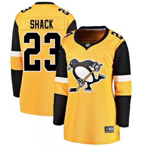 Eddie Shack Pittsburgh Penguins Fanatics Branded Women's Breakaway Alternate Jersey (Gold)