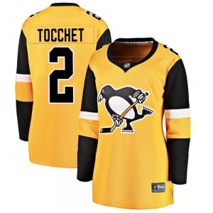 Rick Tocchet Pittsburgh Penguins Fanatics Branded Women's Breakaway Alternate Jersey (Gold)