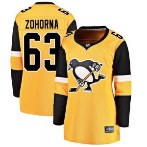 Radim Zohorna Pittsburgh Penguins Fanatics Branded Women's Breakaway Alternate Jersey (Gold)