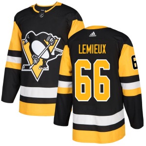 Mario Lemieux Pittsburgh Penguins Adidas Authentic Jersey (Black)