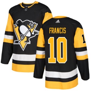 Ron Francis Pittsburgh Penguins Adidas Authentic Jersey (Black)