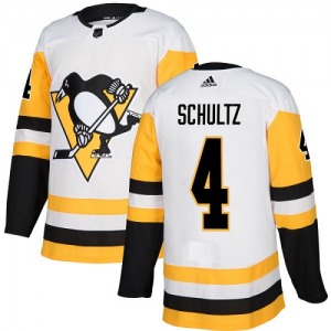 Justin Schultz Pittsburgh Penguins Adidas Women's Authentic Away Jersey (White)
