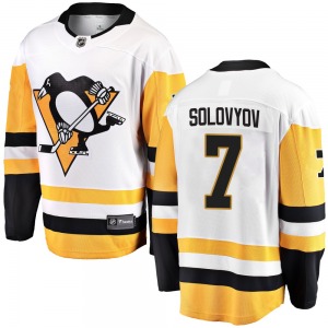 Ilya Solovyov Pittsburgh Penguins Fanatics Branded Youth Breakaway Away Jersey (White)