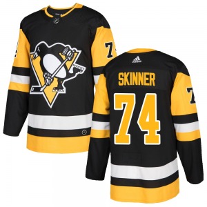 Stuart Skinner Pittsburgh Penguins Adidas Youth Authentic Home Jersey (Black)