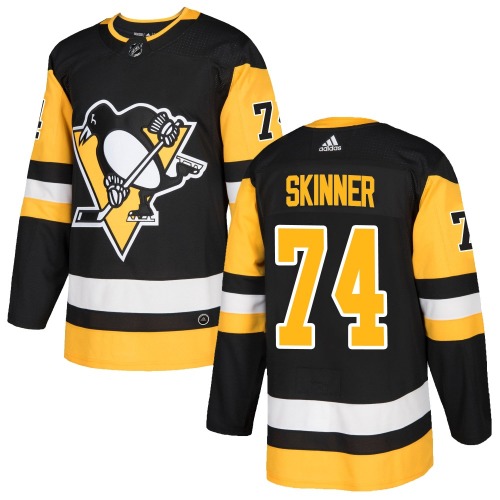 Stuart Skinner Pittsburgh Penguins Adidas Youth Authentic Home Jersey (Black)