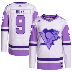 Tanner Howe Pittsburgh Penguins Adidas Authentic Hockey Fights Cancer Primegreen Jersey (White/Purple)