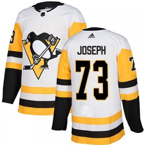 P.O Joseph Pittsburgh Penguins Adidas Youth Authentic Away Jersey (White)