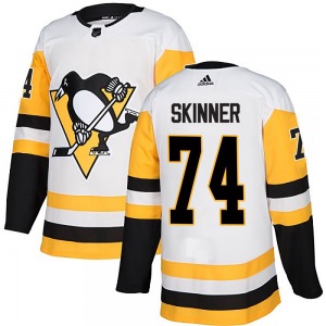 Stuart Skinner Pittsburgh Penguins Adidas Youth Authentic Away Jersey (White)