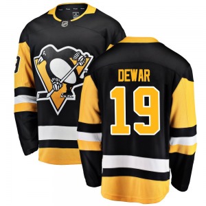 Connor Dewar Pittsburgh Penguins Fanatics Branded Breakaway Home Jersey (Black)
