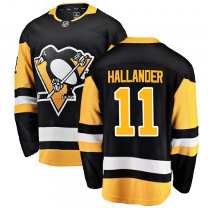Filip Hallander Pittsburgh Penguins Fanatics Branded Breakaway Home Jersey (Black)