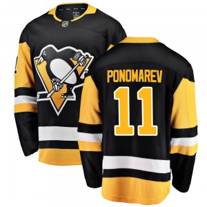 Vasily Ponomarev Pittsburgh Penguins Fanatics Branded Breakaway Home Jersey (Black)