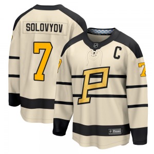Ilya Solovyov Pittsburgh Penguins Fanatics Branded Youth Breakaway 2023 Winter Classic Jersey (Cream)