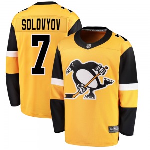 Ilya Solovyov Pittsburgh Penguins Fanatics Branded Youth Breakaway Alternate Jersey (Gold)