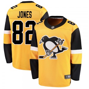 Caleb Jones Pittsburgh Penguins Fanatics Branded Breakaway Alternate Jersey (Gold)