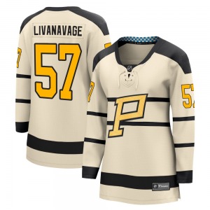 Jake Livanavage Pittsburgh Penguins Fanatics Branded Women's Breakaway 2023 Winter Classic Jersey (Cream)