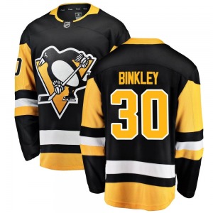 Les Binkley Pittsburgh Penguins Fanatics Branded Youth Breakaway Home Jersey (Black)
