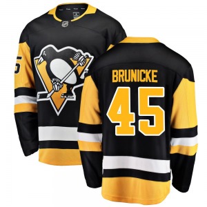 Harrison Brunicke Pittsburgh Penguins Fanatics Branded Youth Breakaway Home Jersey (Black)