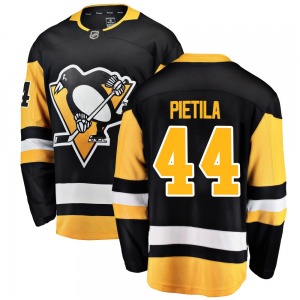 Chase Pietila Pittsburgh Penguins Fanatics Branded Youth Breakaway Home Jersey (Black)