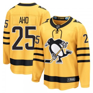 Sebastian Aho Pittsburgh Penguins Fanatics Breakaway Alternate 2025 Jersey (Gold)