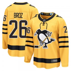 Tristan Broz Pittsburgh Penguins Fanatics Breakaway Alternate 2025 Jersey (Gold)