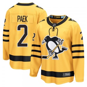 Jim Paek Pittsburgh Penguins Fanatics Breakaway Alternate 2025 Jersey (Gold)