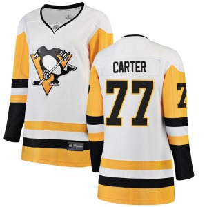 Jeff Carter Pittsburgh Penguins Fanatics Branded Women's Breakaway Away Jersey (White)