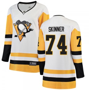 Stuart Skinner Pittsburgh Penguins Fanatics Branded Women's Breakaway Away Jersey (White)
